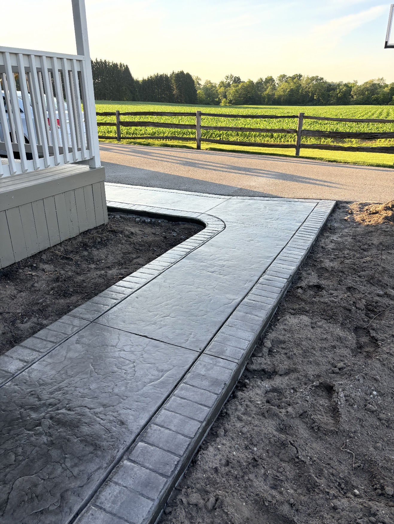 Finished walkway